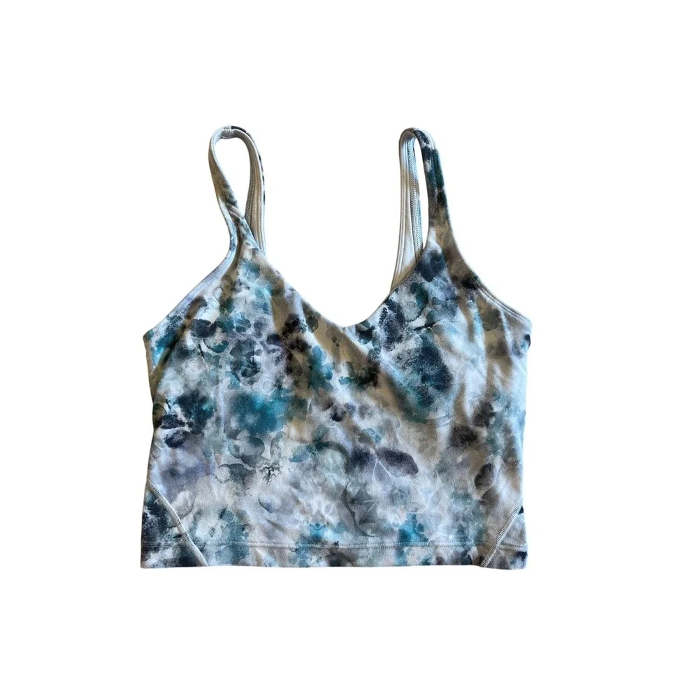 Lululemon Align Tank Kaleidofloral Multi‎ Size 4 Nulu Yoga Cropped Bra Gym